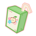 apple juice sticker