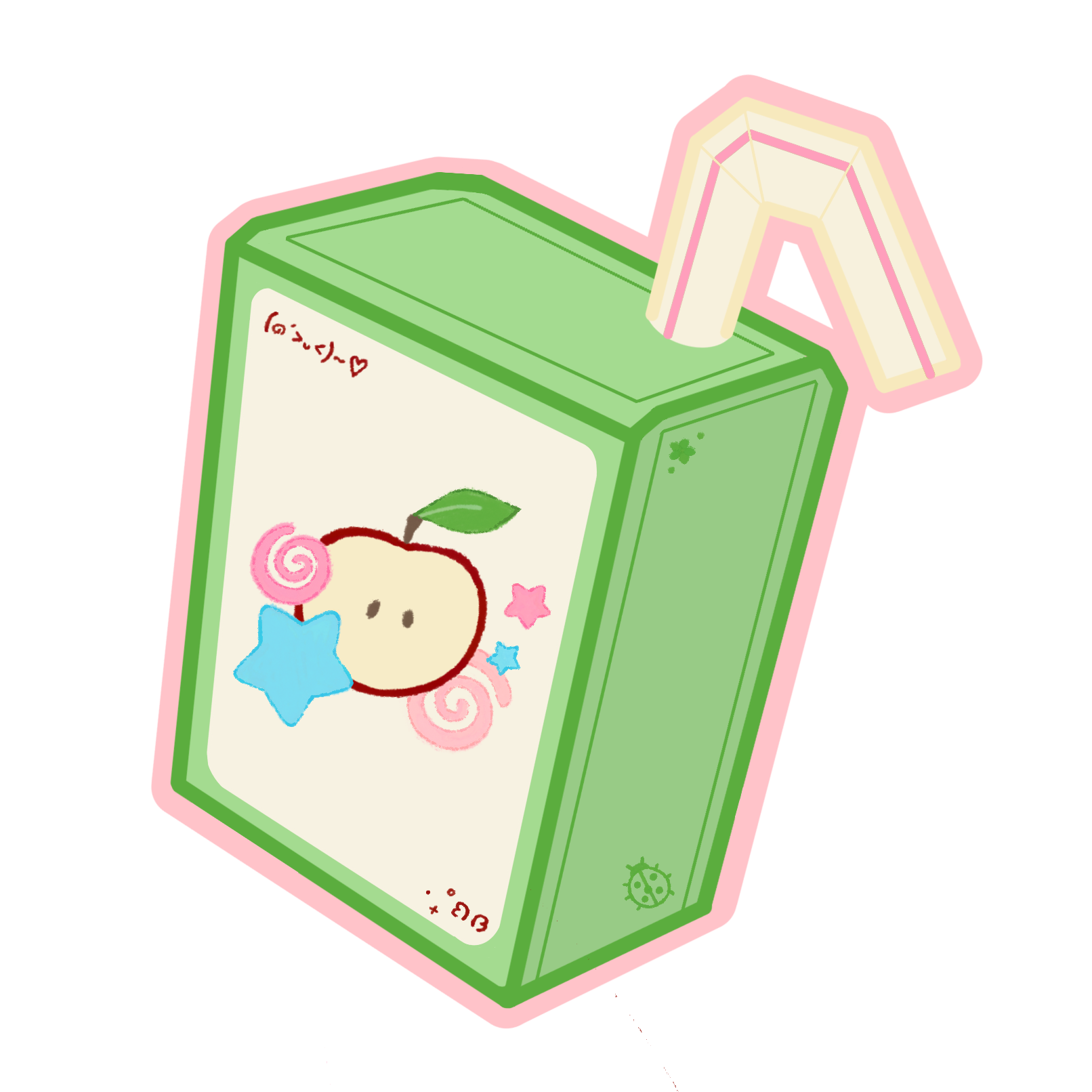 apple juice sticker