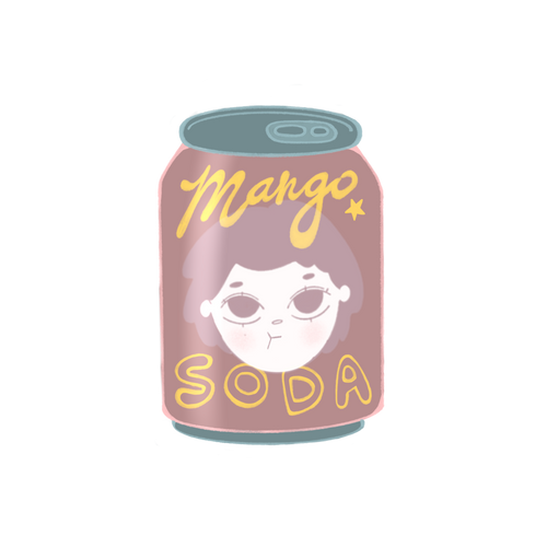 mango soda sticker