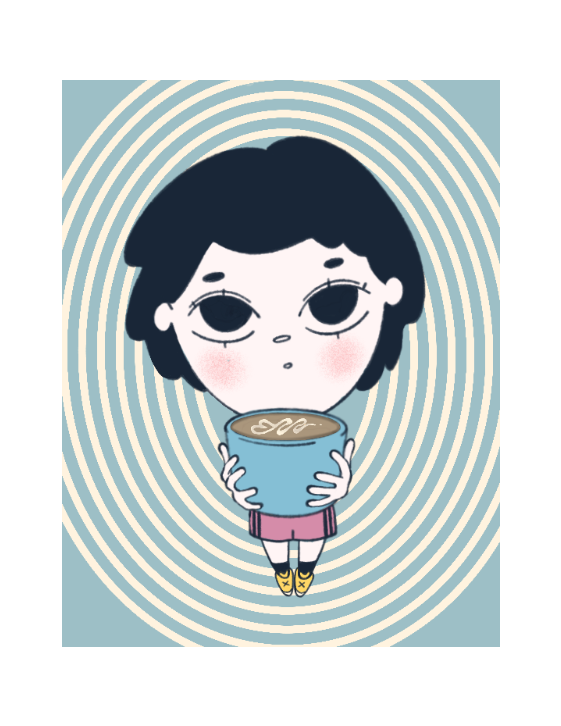 hojicha for one postcard